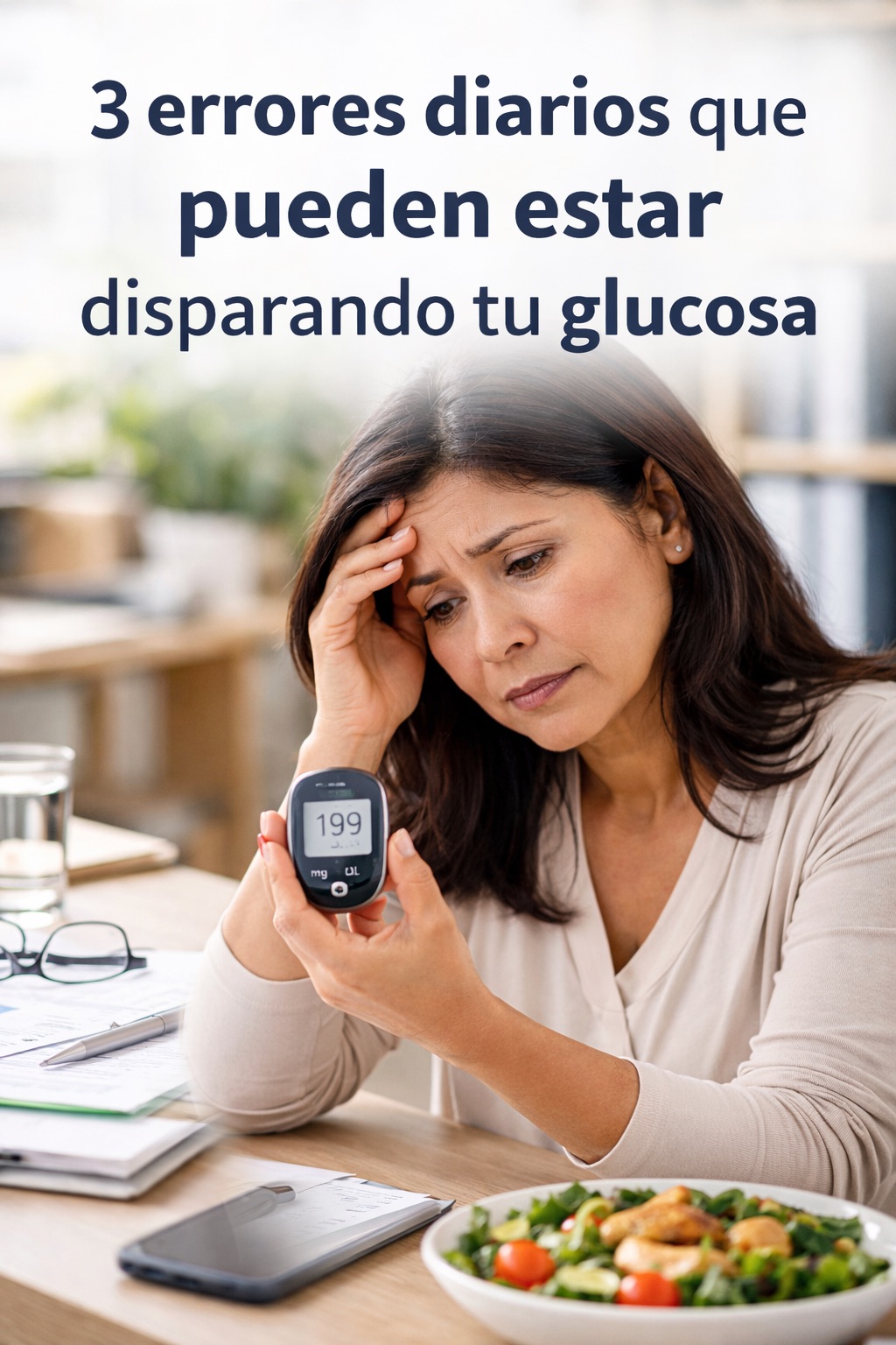 3 errores diarios que pueden estar elevando tu glucosa.